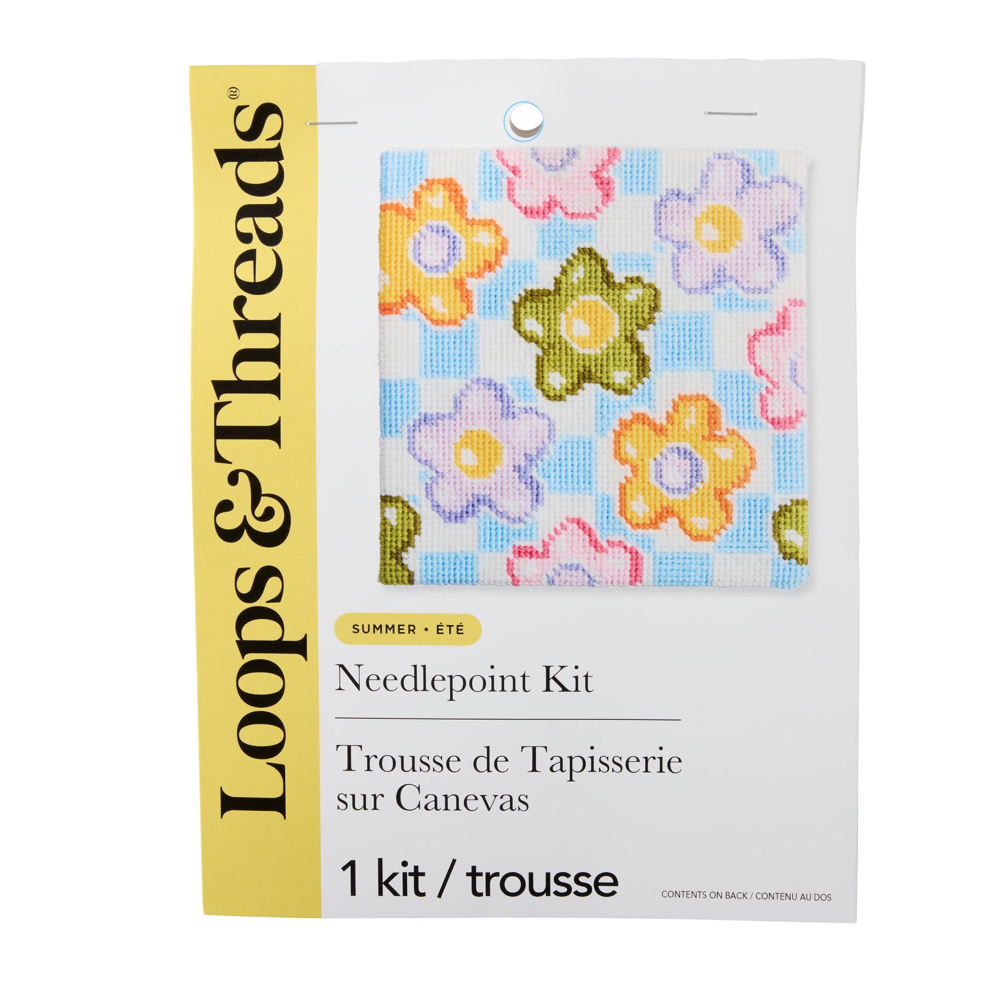 Summer Bubble Flower Needlepoint Kit by Loops & Threads®